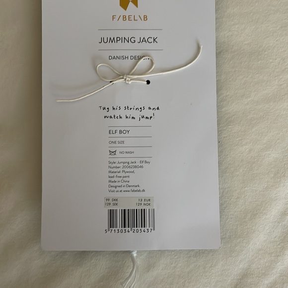 Fabelab Jumping Jack Elf NWT perfect for Christmas - Picture 5 of 7